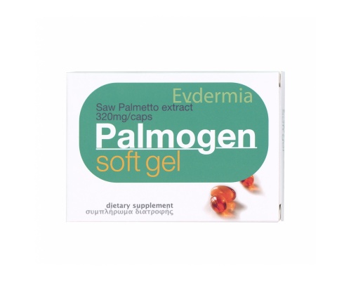 Evdermia Palmogen soft gel Συμπλήρωμα  διατροφής  για την αντιμετώπιση της τριχόπτωσης 30 κάψουλες Evdermia Palmogen soft gel Συμπλήρωμα  διατροφής  για την αντιμετώπιση της τριχόπτωσης 30 κάψουλες