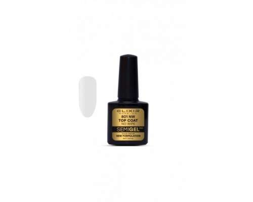 Elixir Semigel Ημιμόνιμο Βερνίκι Top Coat No Wipe No801 8ml Elixir Semigel Ημιμόνιμο Βερνίκι Top Coat No Wipe No801 8ml