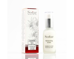 SOSTAR Cannabidiol - Όρος Ενυδάτωσης με έλαιο και εκχύλισμα Κάνναβης 30ml 