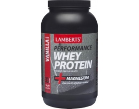 Lamberts Performance Whey Protein +Magnesium Υψηλής Ποιότητας Πρωτεΐνη με Γεύση Βανίλια, 1000gr 
