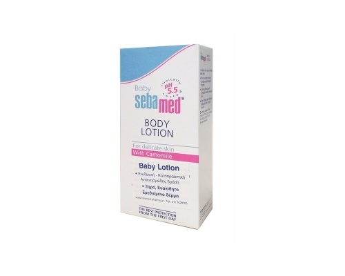 Semamed Baby Body Lotion with Chamomile Ενυδατική λοσιόν με καταπραυντική δράση 200ml  Semamed Baby Body Lotion with Chamomile Ενυδατική λοσιόν με καταπραυντική δράση 200ml