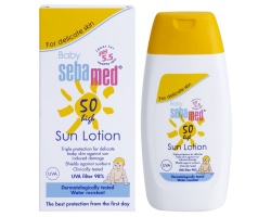 Sebamed Baby Sun Lotion SPF50+ Βρεφικό Αντηλιακό Γαλάκτωμα, 200ml   Sebamed Baby Sun Lotion SPF50+ Βρεφικό Αντηλιακό Γαλάκτωμα, 200ml