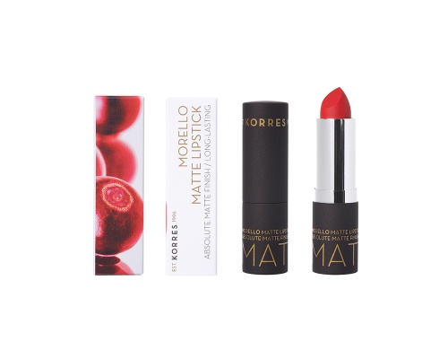 Korres Morello Matte Lipstick 53 Sweet chili Ματ Κραγιόν Με Κρεμώδη Υφή 3,5g Korres Morello Matte Lipstick 53 Sweet chili Ματ Κραγιόν Με Κρεμώδη Υφή 3,5g