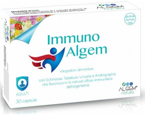 Algem Natura Immuno Συμβάλλει στη Κανονική Λειτουργία του Ανοσοποιητικού Συστήματος, 30caps   Algem Natura Immuno Συμβάλλει στη Κανονική Λειτουργία του Ανοσοποιητικού Συστήματος, 30caps