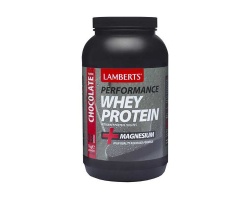 Lamberts Performance Whey Protein +Magnesium Υψηλής Ποιότητας Πρωτεΐνη με Γεύση Σοκολάτα, 1000gr 