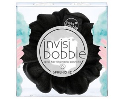 Invisibobble Sprunchie True Black Λαστιχάκι Μαλλιών, με Υφασμάτινη Επένδυση 1 Τεμάχιο 