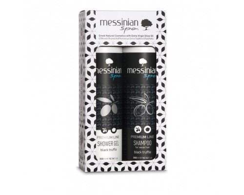 Messinian Spa Premium Black Truffle Αφρόλουτρο με Μαύρη Τρούφα 300ml & Σαμπουάν για Αδύναμα Μαλλιά 300ml Messinian Spa Premium Black Truffle Αφρόλουτρο με Μαύρη Τρούφα 300ml & Σαμπουάν για Αδύναμα Μαλλιά 300ml