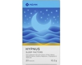 Agan Hypnus Sleep Factors Συμπλήρωμα Διατροφής με Μελατονίνη για την Βελτίωση της Ποιότητας Ύπνου, 20 vegicaps 