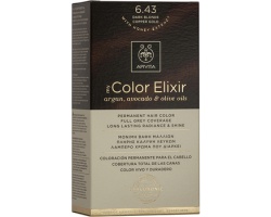 Apivita My Color Elixir No 6.43 Μόνιμη Βαφή Μαλλιών Ξανθό σκούρο χάλκινο μελί 1 τεμάχιο   Apivita My Color Elixir No 6.43 Μόνιμη Βαφή Μαλλιών Ξανθό σκούρο χάλκινο μελί 1 τεμάχιο