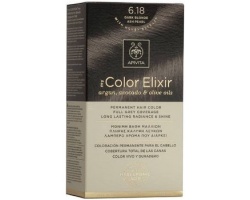Apivita My Color Elixir No 6.18 Μόνιμη Βαφή Μαλλιών Ξανθό Σκούρο Σαντρέ Περλέ, 1 τεμάχιο   Apivita My Color Elixir No 6.18 Μόνιμη Βαφή Μαλλιών Ξανθό Σκούρο Σαντρέ Περλέ, 1 τεμάχιο