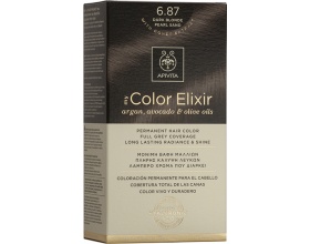 Apivita My Color Elixir No 6.87 Μόνιμη Βαφή Μαλλιών Ξανθό Σκούρο Περλέ Μπεζ, 1 τεμάχιο