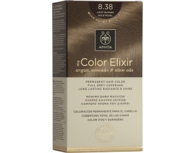 Apivita My Color Elixir No 8.38 Μόνιμη Βαφή Μαλλιών Ξανθό Ανοιχτό Μελί Περλέ, 1 τεμάχιο