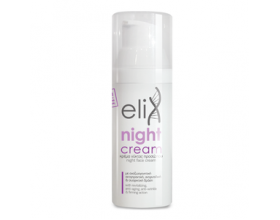 Genomed Elix Night Cream Θρεπτική, Αντιγηραντική κρέμα νύχτας, για το πρόσωπο το λαιμό και το ντεκολτέ, 50ml