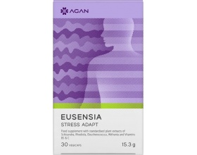  Agan Eusensia Stress Adapt Συμπλήρωμα Διατροφής για την Ρύθμιση & Ισορροπία του Stress, 30 vegicaps  