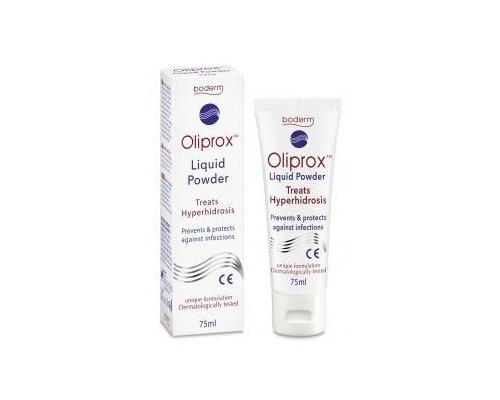  Boderm Oliprox Liquid Powder Υγρή Πούδρα κατά της Υπεριδρωσίας, 75ml 