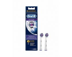 ORAL-B 3D White, Ανταλλακτικές κεφαλές ηλεκτρικής οδοντόβουρτσας 2 τεμάχια