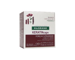 Klorane Keratincaps Quinquina Συμπλήρωμα Διατροφής με Κερατίνη για Δύναμη & Zωντάνια για Μαλλιά και Νύχια 30 κάψουλες
