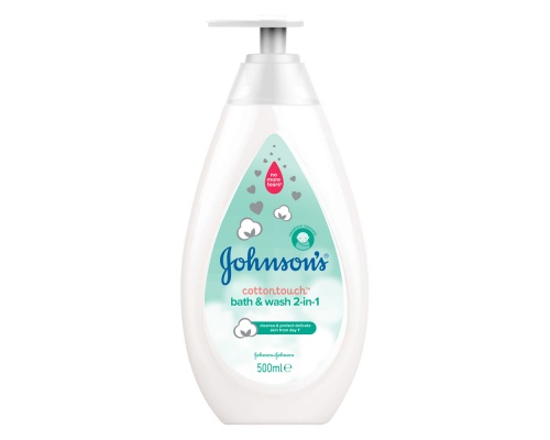 Johnson's Baby CottonTouch 2 σε 1 Αφρόλουτρο & Σαμπουάν 500ml  Johnson's Baby CottonTouch 2 σε 1 Αφρόλουτρο & Σαμπουάν 500ml