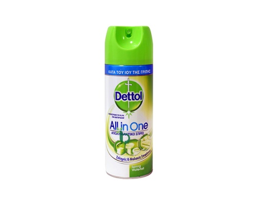 Dettol Spray Spring Waterfall Απολυμαντικό Αντιβακτηριδιακό Σπρέι, 400ml    Dettol Spray Spring Waterfall Απολυμαντικό Αντιβακτηριδιακό Σπρέι, 400ml
