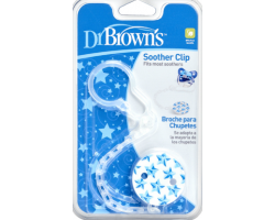 Dr. Brown's Soother Clip, 037-GB,  Κλιπ πιπίλας με αλυσίδα, , 1 τμχ : Για να παραμένει η πιπίλα του μωρού σας καθαρή. Σε Μπλέ  χρώμα
