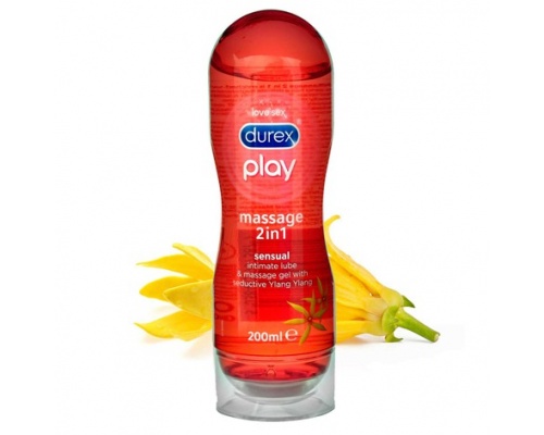 Durex Play Massage Gel Sensual 2in1 Ylang Ylang Λιπαντικό 200ml  Durex Play Massage Gel Sensual 2in1 Ylang Ylang Λιπαντικό 200ml