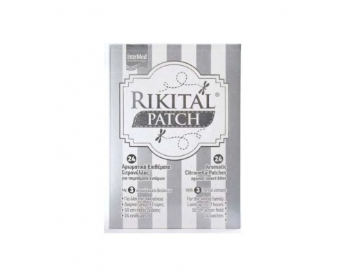 INTERMED Rikital Patches Αυτοκόλλητα, αρωματικά επιθέματα με μικροκάψουλες αιθέριων ελαίων 24 τεμάχια  INTERMED Rikital Patches Αυτοκόλλητα, αρωματικά επιθέματα με μικροκάψουλες αιθέριων ελαίων 24 τεμάχια