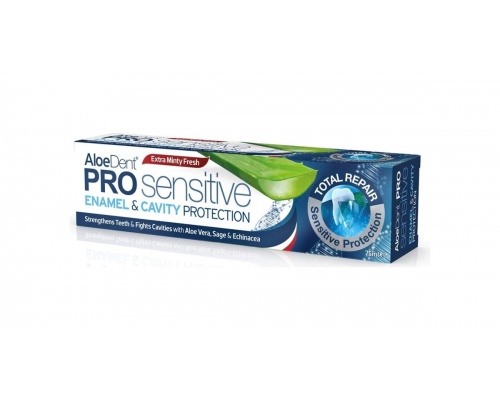 Optima AloeDent Pro Sensitive Enamel & Cavity Protection Οδοντόκρεμα που βοηθά στην προστασία του σμάλτου και Συμβάλλει ενάντια στην Υπερευαισθησία 75ml Optima AloeDent Pro Sensitive Enamel & Cavity Protection Οδοντόκρεμα που βοηθά στην προστασία του σμάλτου και Συμβάλλει ενάντια στην Υπερευαισθησία 75ml