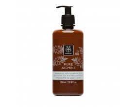  Apivita ECO PACK Pure Jasmine Shower Gel with Essential Oils Αφρόλουτρο με Γιασεμί & Αιθέρια Έλαια, 500ml  