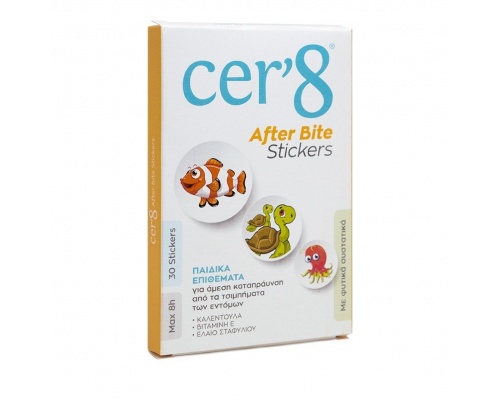 Vican Cer'8 After Bite Stickers Παιδικά Επιθέματα για Ανακούφιση από τα Τσιμπήματα 30τμχ Vican Cer'8 After Bite Stickers Παιδικά Επιθέματα για Ανακούφιση από τα Τσιμπήματα 30τμχ