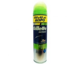 Gillette Series Gel Ξυρίσματος Sensitive Skin 200ml +40ml Δώρο 