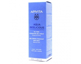 Apivita Aqua Beelicious Light Gel-Cream Oil-Free Κρέμα Gel Ενυδάτωσης Ελαφριάς Υφής με  Λουλούδια και Μέλι, 40ml  
