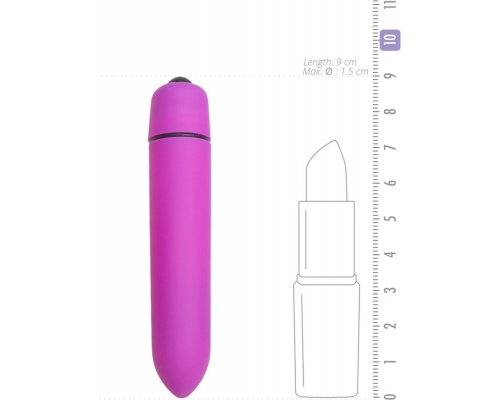 EasyToys Bullet Vibrator Δονητής Μωβ με 10 λειτουργίες δόνησης , 1τμχ