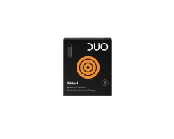 DUO Ribbed Προφυλακτικό με Ραβδώσεις 3τεμ  DUO Ribbed Προφυλακτικό με Ραβδώσεις 3τεμ