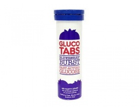 GlucoTabs Blueberry ταμπλέτες υπογλυκαιμίας με Γεύση Μούρο, 10tabs