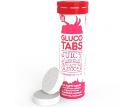  Glucotabs Juicy Rasberry Ταμπλέτες Γλυκόζης με γεύση βατόμουρο, 10 tabs 