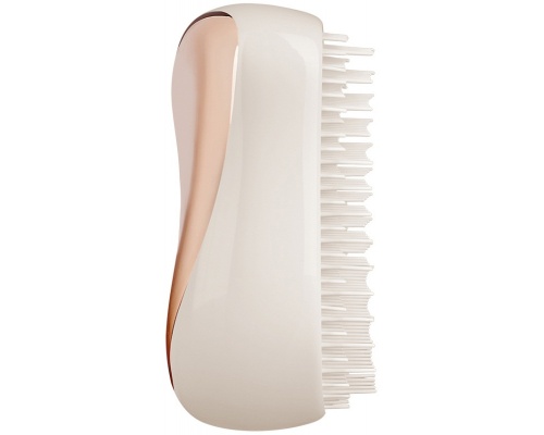 Tangle Teezer Compact Styler Rose Gold - Ivory Βούρτσα Μικρού Μεγέθους με Θήκη σε Ροζ Χρυσό Χρώμα, 1 τεμάχιο
