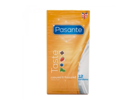 Pasante Taste Προφυλακτικά με γεύσεις 12τεμ Pasante Taste Προφυλακτικά με γεύσεις 12τεμ
