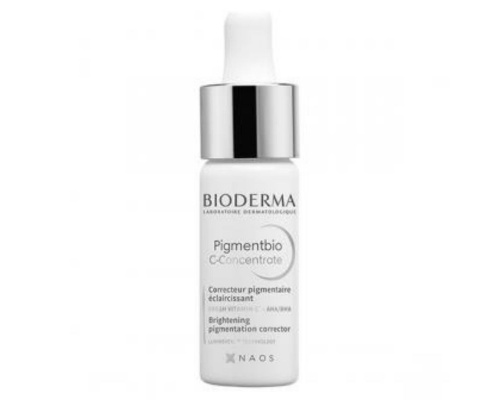 Bioderma Pigmentbio C-Concentrate Προϊόν Φροντίδας με απολεπιστική δράση που βοηθά στη μείωση των καφέ κηλίδων, 15ml    Bioderma Pigmentbio C-Concentrate Προϊόν Φροντίδας με απολεπιστική δράση που βοηθά στη μείωση των καφέ κηλίδων, 15ml