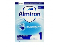 NUTRICIA Almiron 1, Γάλα 1ης Βρεφικής Ηλικίας για Βρέφη από 0-6 Μηνών, 600gr NUTRICIA Almiron 1, Γάλα 1ης Βρεφικής Ηλικίας για Βρέφη από 0-6 Μηνών, 600gr