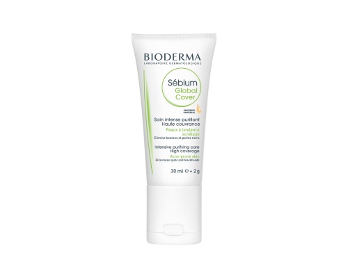 Bioderma Sebium Global Cover Κρέμα Περιποίησης Ατελειών με Χρώμα 30ml Bioderma Sebium Global Cover Κρέμα Περιποίησης Ατελειών με Χρώμα 30ml