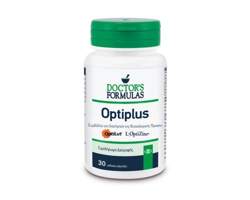 Doctor's Formulas Optiplus Συμπλήρωμα Διατροφής για τη Διατήρηση Φυσιολογικής Όρασης, 30 caps Doctor's Formulas Optiplus Συμπλήρωμα Διατροφής για τη Διατήρηση Φυσιολογικής Όρασης, 30 caps