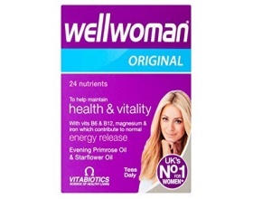 Vitabiotics Wellwoman Original Ενισχύει το ανοσοποιητικό, βελτιώνει την υγεία του δέρματος και βοηθάει στη ρύθμιση των ορμονών και του εμμηνορροϊκού κύκλου, 30caps Vitabiotics Wellwoman Original Ενισχύει το ανοσοποιητικό, βελτιώνει την υγεία του δέρματος και βοηθάει στη ρύθμιση των ορμονών και του εμμηνορροϊκού κύκλου, 30caps
