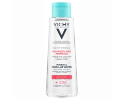 Vichy Eau Micellaire Mineral Water Νερό για πρόσωπο & μάτια για ευαίσθητη επιδερμίδα μαζί με πανθενόλη για ενυδάτωση 200 ml