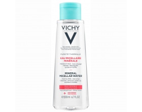 Vichy Eau Micellaire Mineral Water Νερό για πρόσωπο & μάτια για ευαίσθητη επιδερμίδα μαζί με πανθενόλη για ενυδάτωση 200 ml