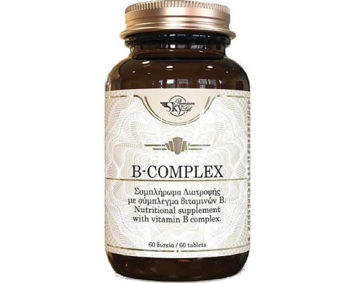 Sky Premium Life Vitamin B-Complex Συμπλήρωμα διατροφής με σύμπλεγμα βιταμινών Β 60 ταμπλέτες  