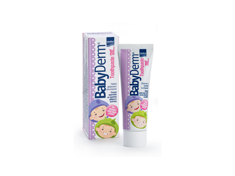 Intermed Babyderm Toothpaste 1000 ppm Φθοριούχος οδοντόκρεμα για την