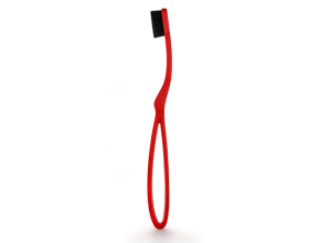 InterMed Professional Ergonomic Toothbrush Οδοντόβουρτσα με Καινοτόμα εξαιρετικά ευέλικτη λαβή κόκκινο μαλακή 1 τεμάχιο