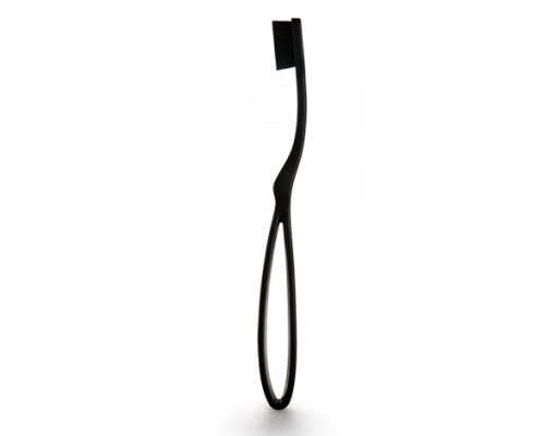 InterMed Professional Ergonomic Toothbrush Οδοντόβουρτσα με Καινοτόμα εξαιρετικά ευέλικτη λαβή μαύρη medium 1 τεμάχιο