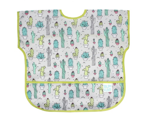 Bumkins Waterproof Junior Bib, Αδιάβροχη Σαλιάρα με Κοντό Μανίκι, 1-3 ετών, Cactus, 1τμχ  Bumkins Waterproof Junior Bib, Αδιάβροχη Σαλιάρα με Κοντό Μανίκι, 1-3 ετών, Cactus, 1τμχ