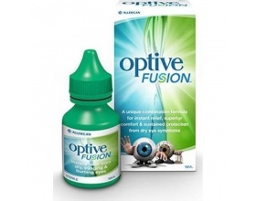  Allergan Optive Fusion Λιπαντικές Οφθαλμικές Σταγόνες με Υαλουρονικό Οξύ, 10ml 